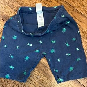 Carter's Blue Shorts with Green Bug Design